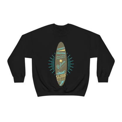 Surf Riding Summer Crewneck Sweatshirt