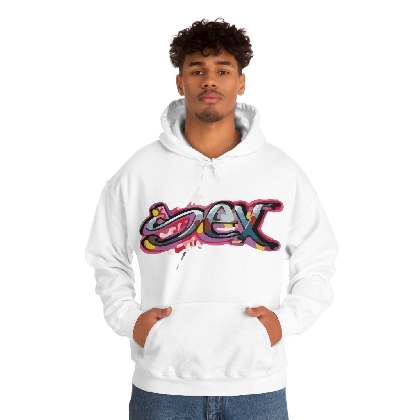 Sex colorful graffiti Hoodie