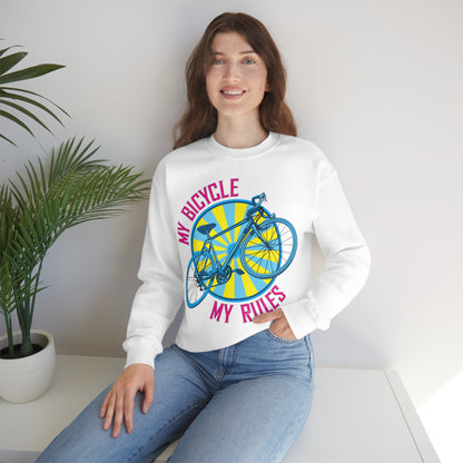 My bicycle_My rules Crewneck Sweatshirt