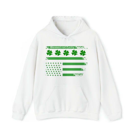 Blessed not lucky St. Patrick's flag Hoodie