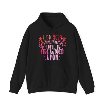 Yoga vs punching people Hoodie