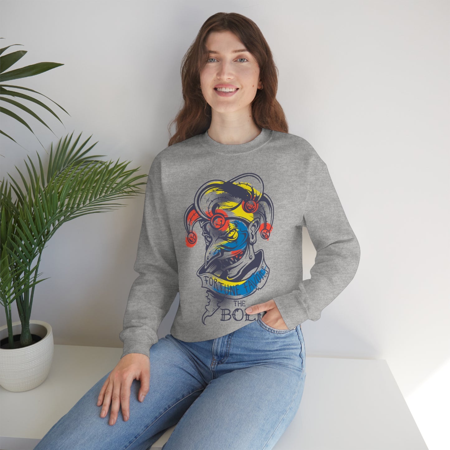 Fortune Favors the Bold Crewneck Sweatshirt