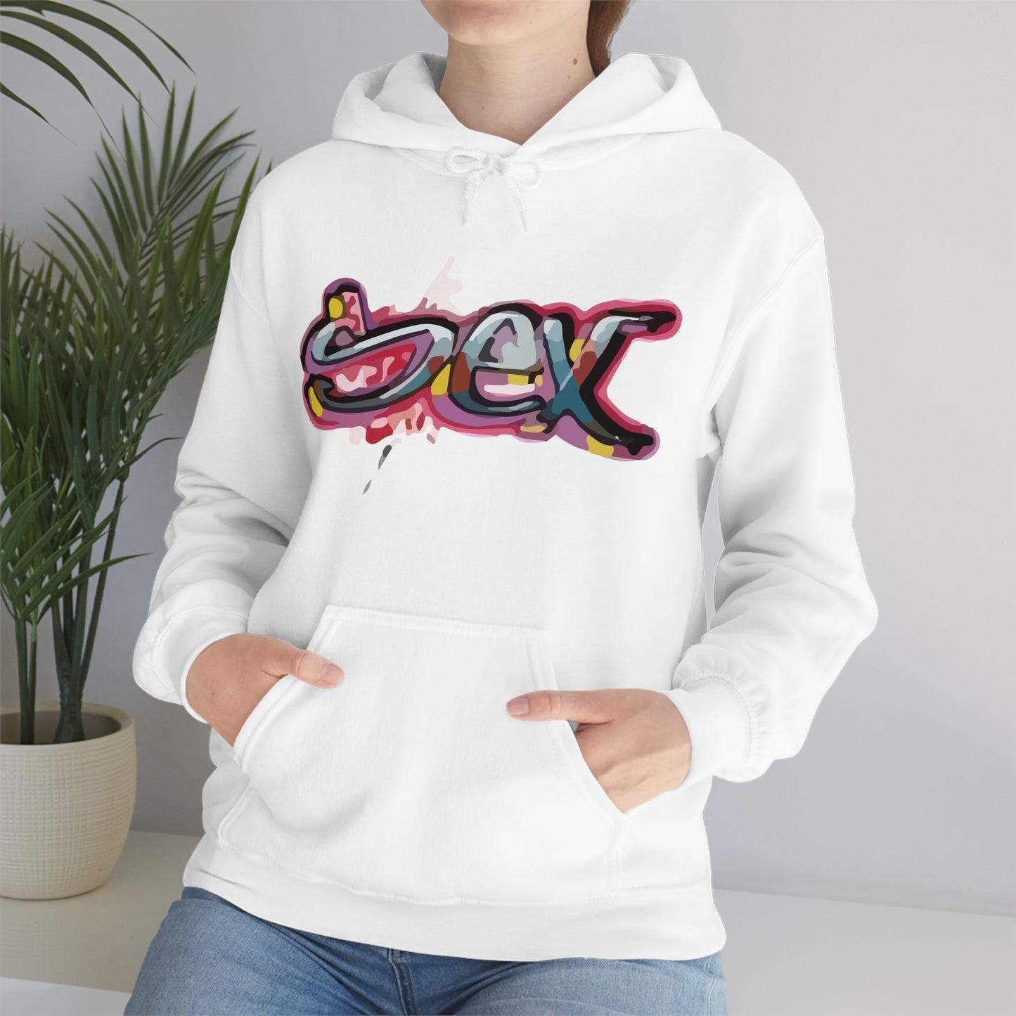 Sex colorful graffiti Hoodie