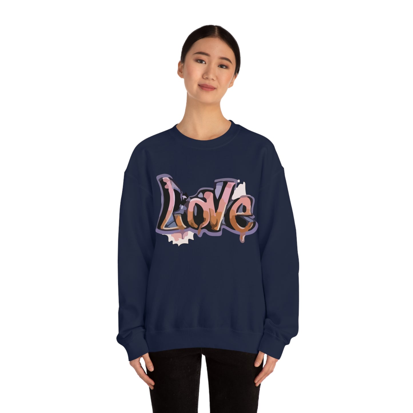 Cool love graffiti Crewneck Sweatshirt