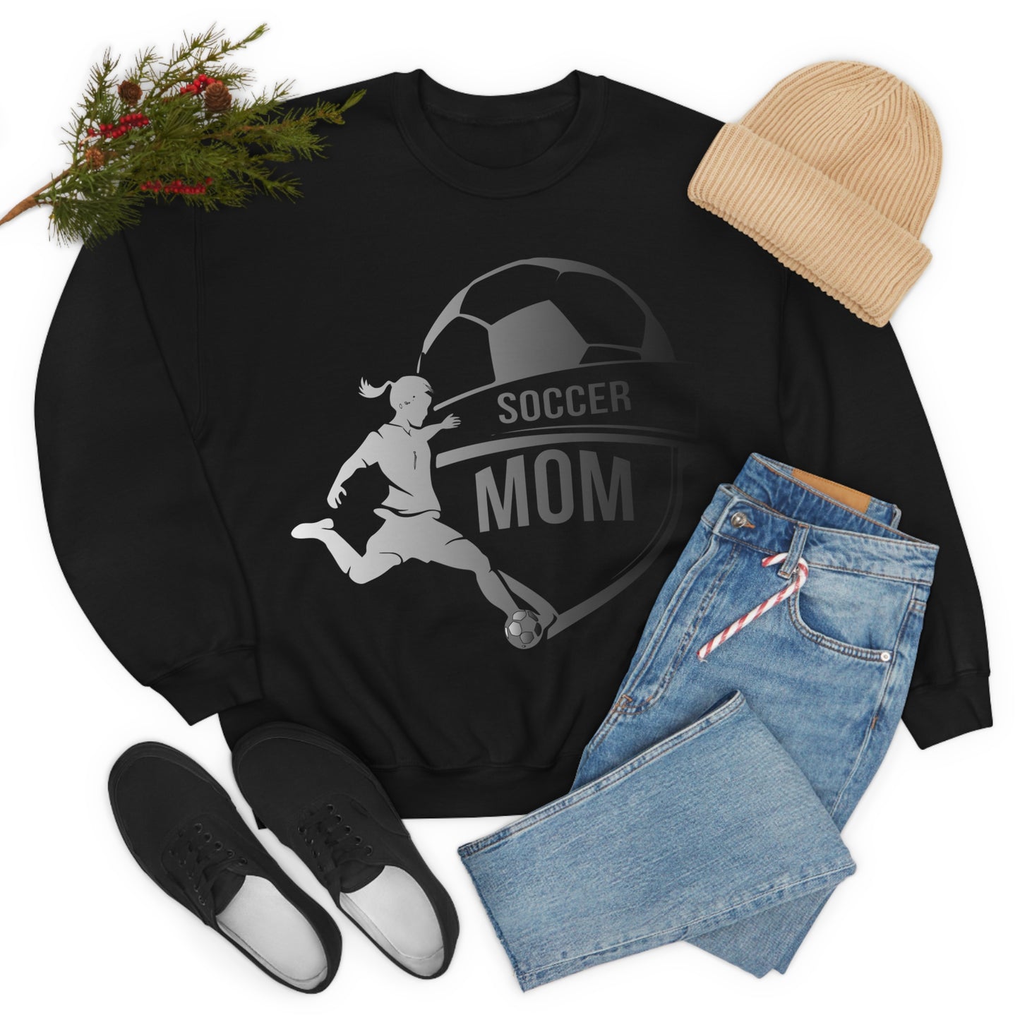 Mom soccer Crewneck Sweatshirt