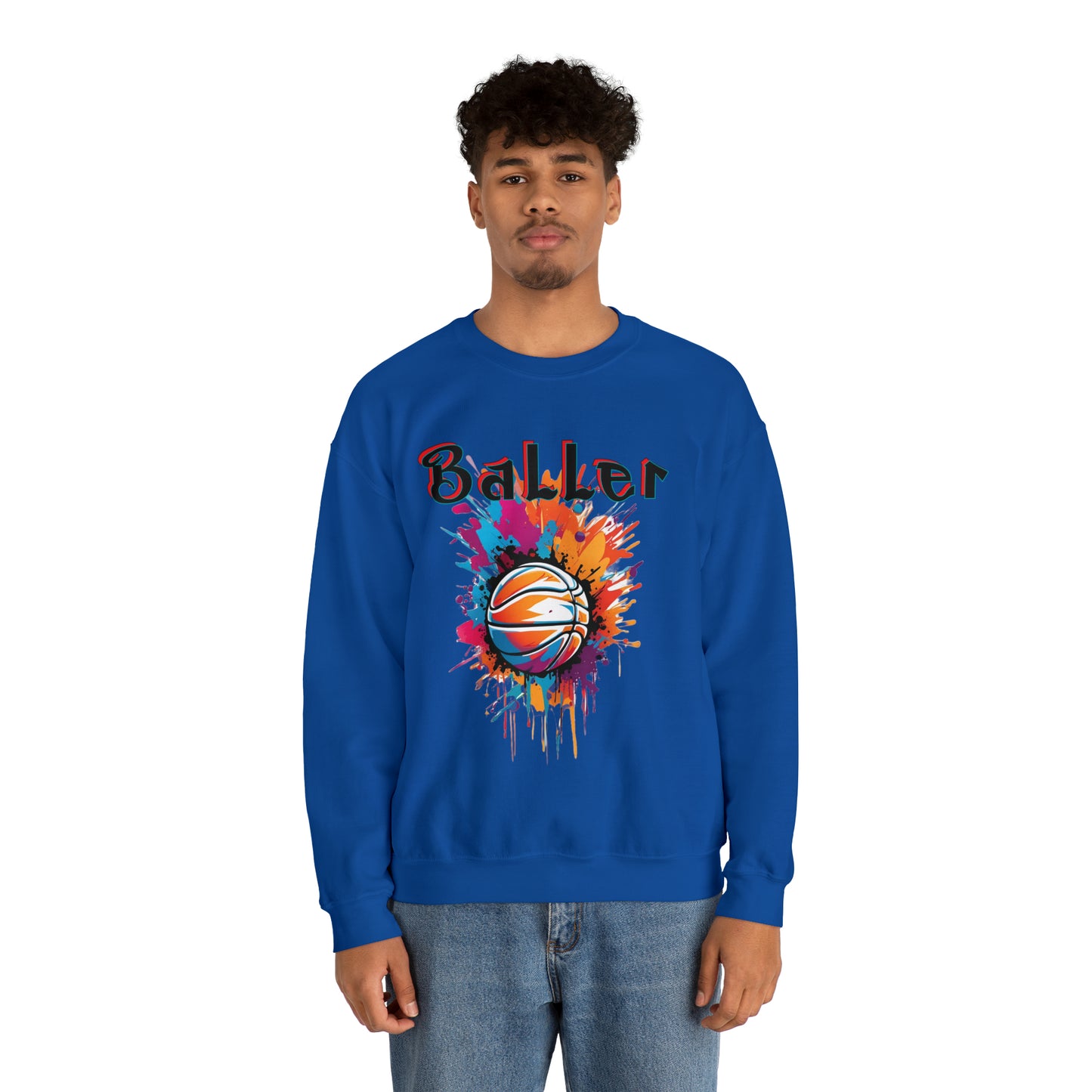 Basketball Baller Crewneck Sweatshirt