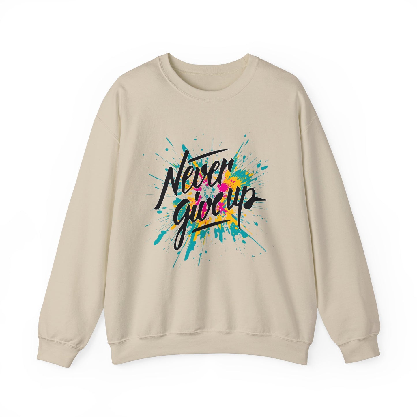 Never give up Crewneck Sweatshirt