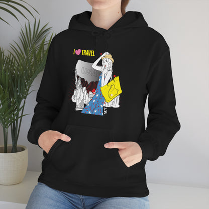 I love to travel _1 Hoodie