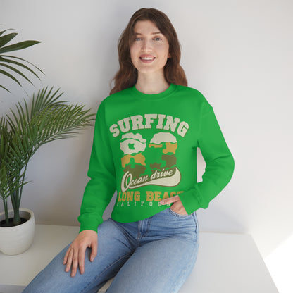 Long Beach Surfing Crewneck Sweatshirt