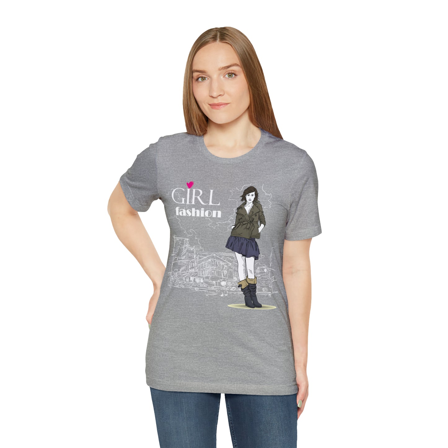 Girl with fashion T-Shirt