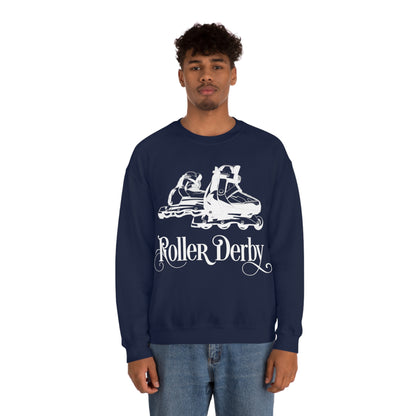 Roller_Derby Crewneck Sweatshirt