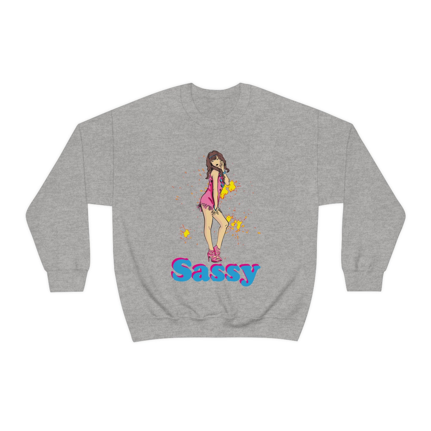 Sassy_girl Crewneck Sweatshirt