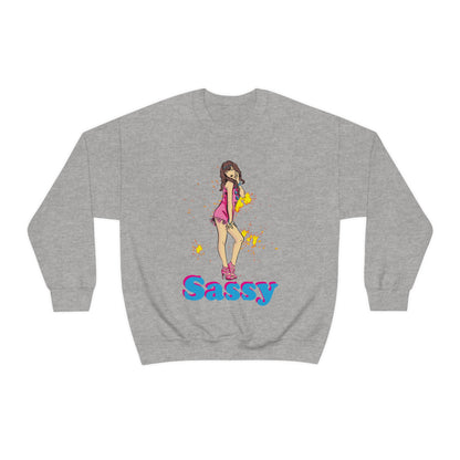 Sassy_girl Crewneck Sweatshirt