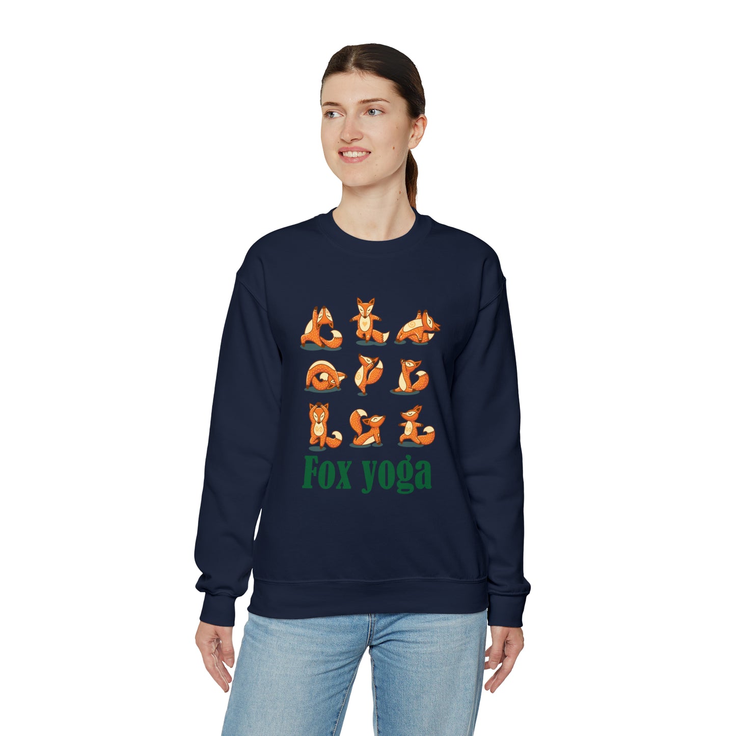 Fox yoga Crewneck Sweatshirt