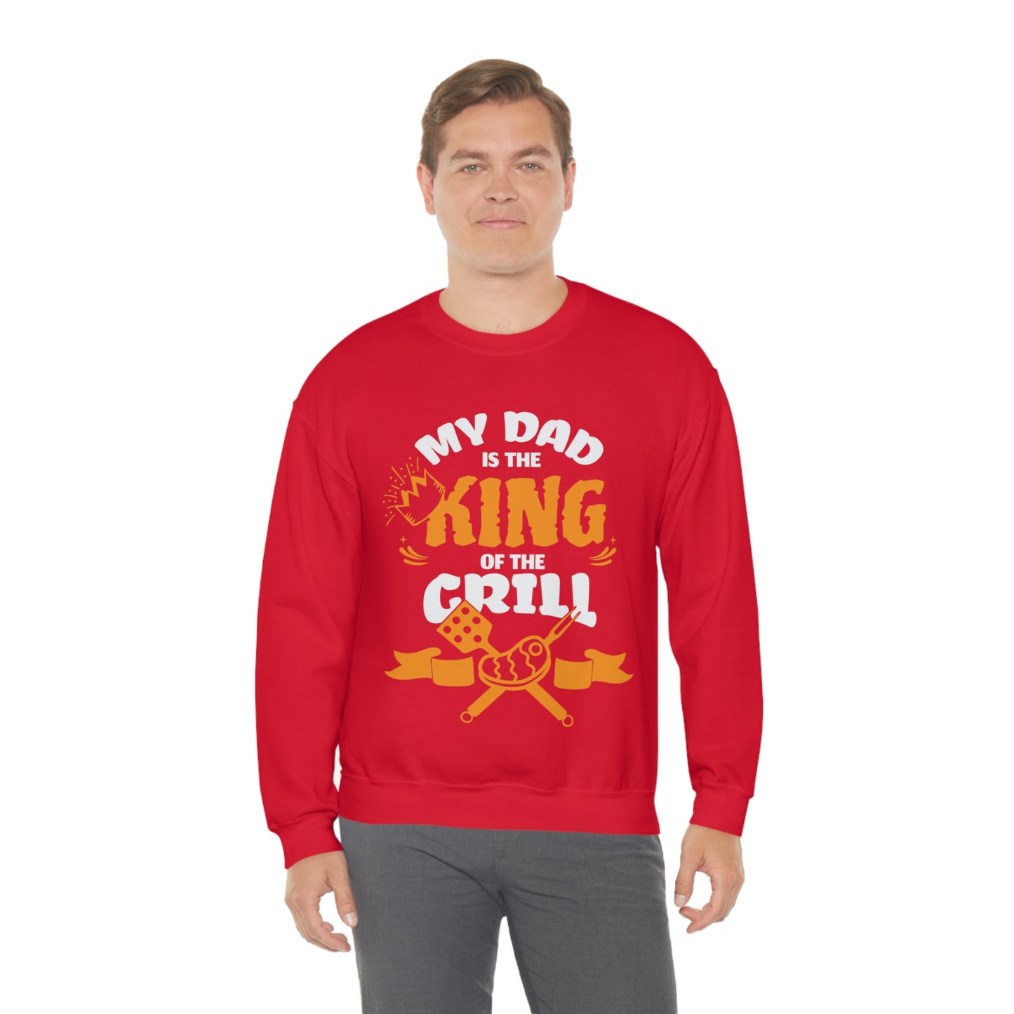 My Dad Is King Of The Grill Crewneck Sweatshirt