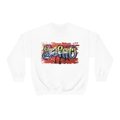 Graffiti on a wall Crewneck Sweatshirt