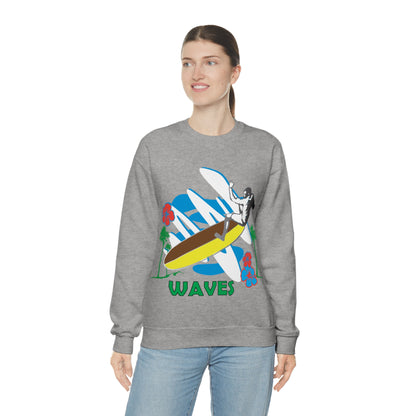 Wave Catching Crewneck Sweatshirt