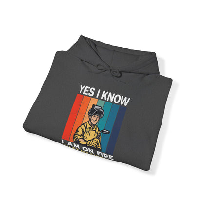 I know I'm on fire vintage Hoodie