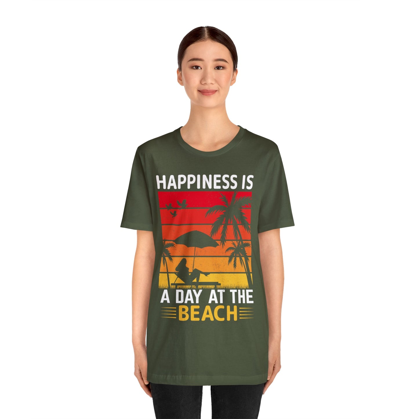 Happiness is at the beach Vintage T-Shirt