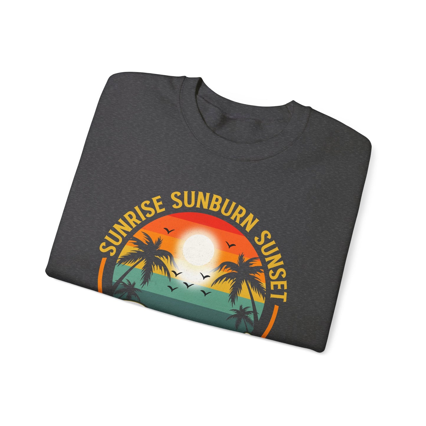 Sunrise sunburn sunset repeat vintage Crewneck Sweatshirt