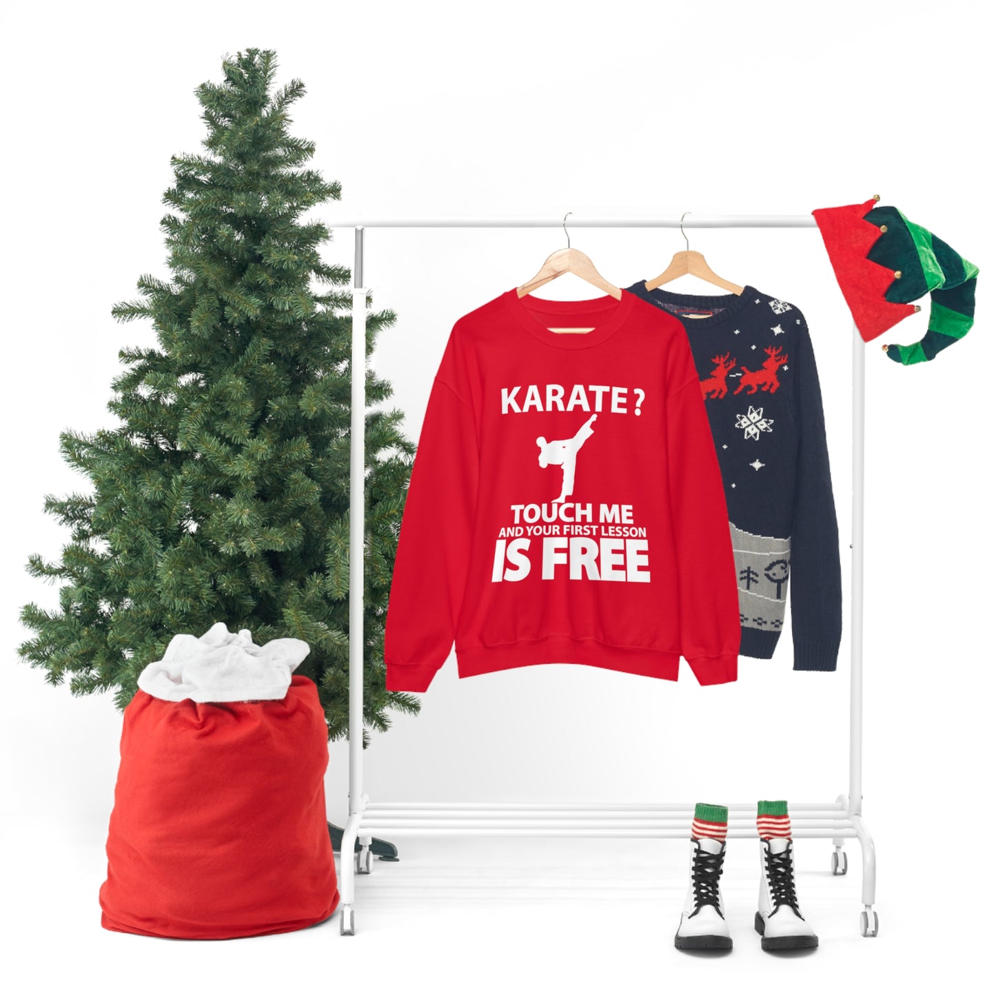 karate first lesson free Crewneck Sweatshirt