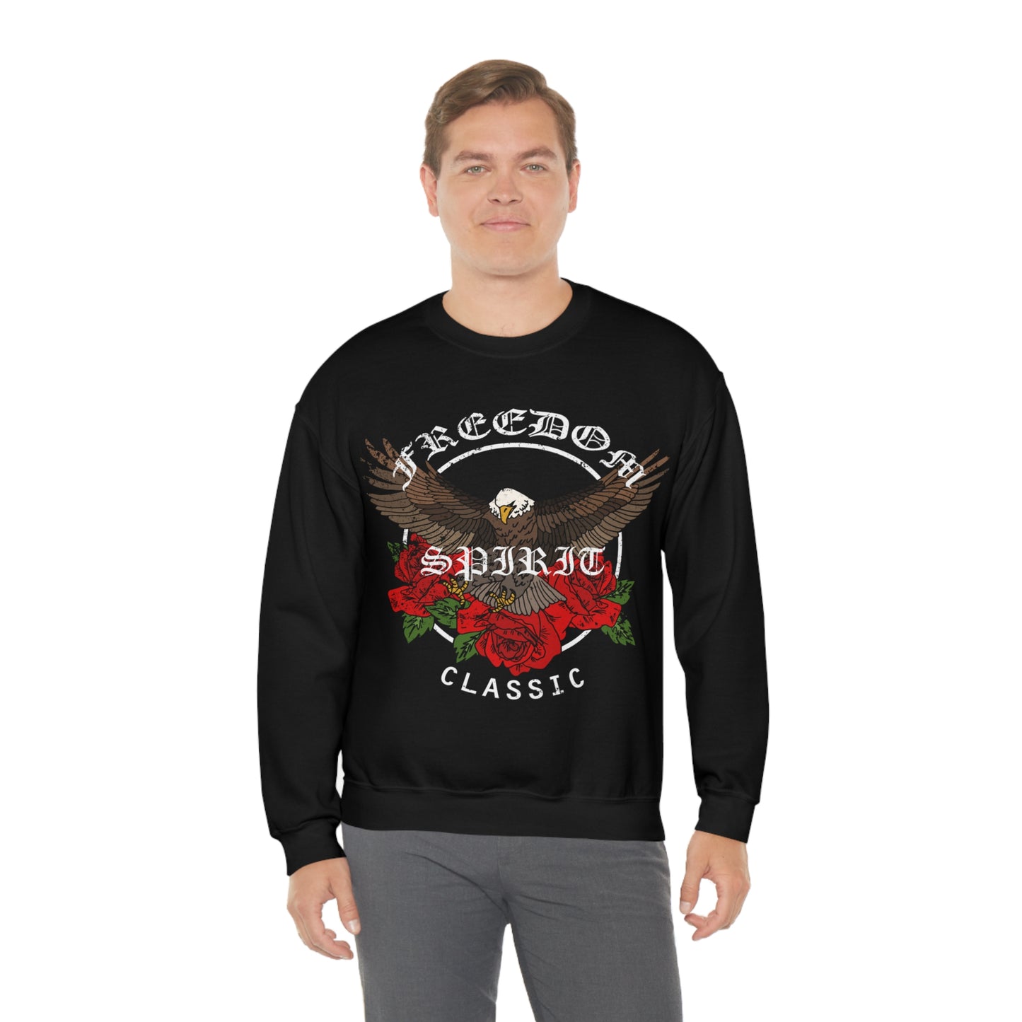 Freedom Spirit Eagle Crewneck Sweatshirt