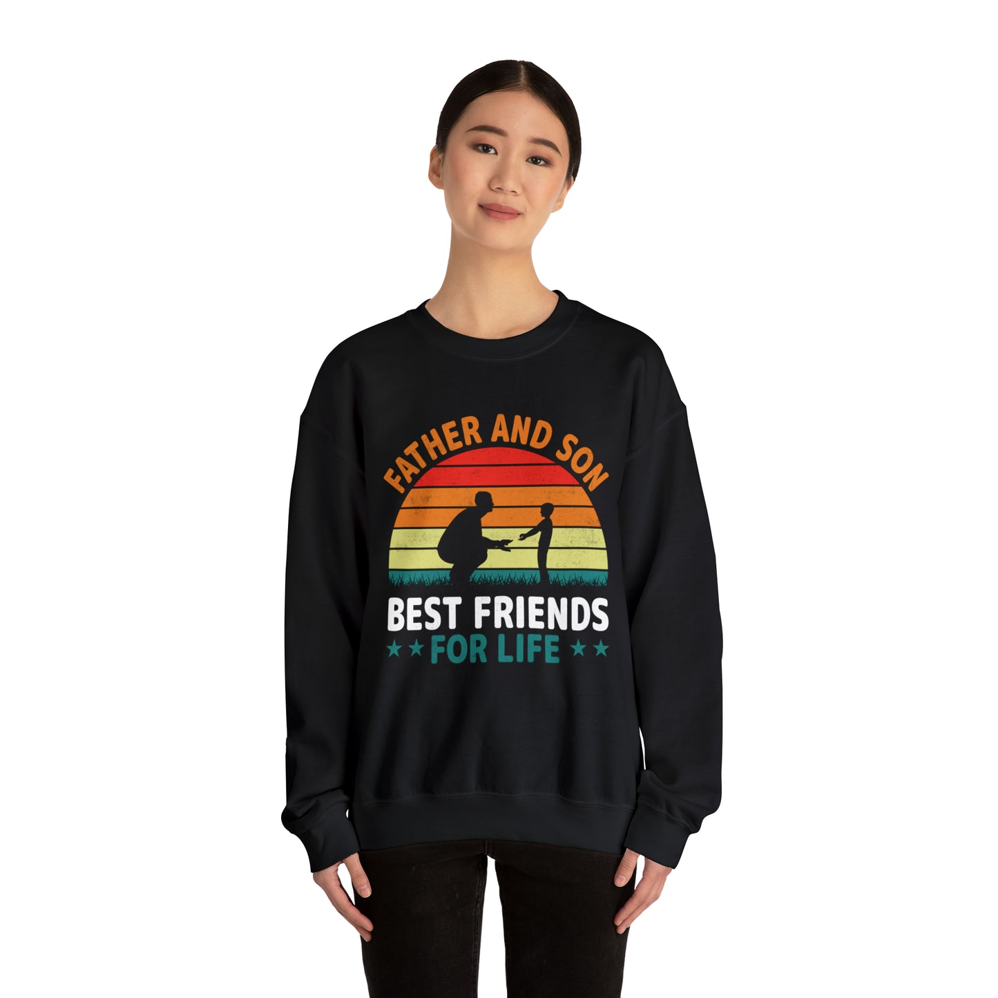 Best friends for life vintage Crewneck Sweatshirt