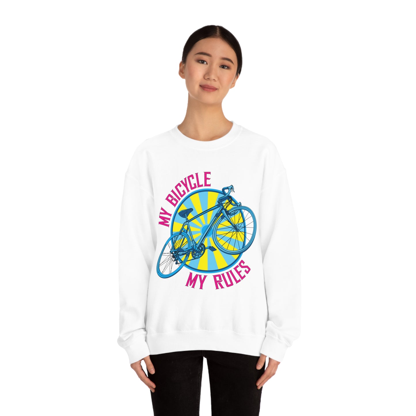 My bicycle_My rules Crewneck Sweatshirt