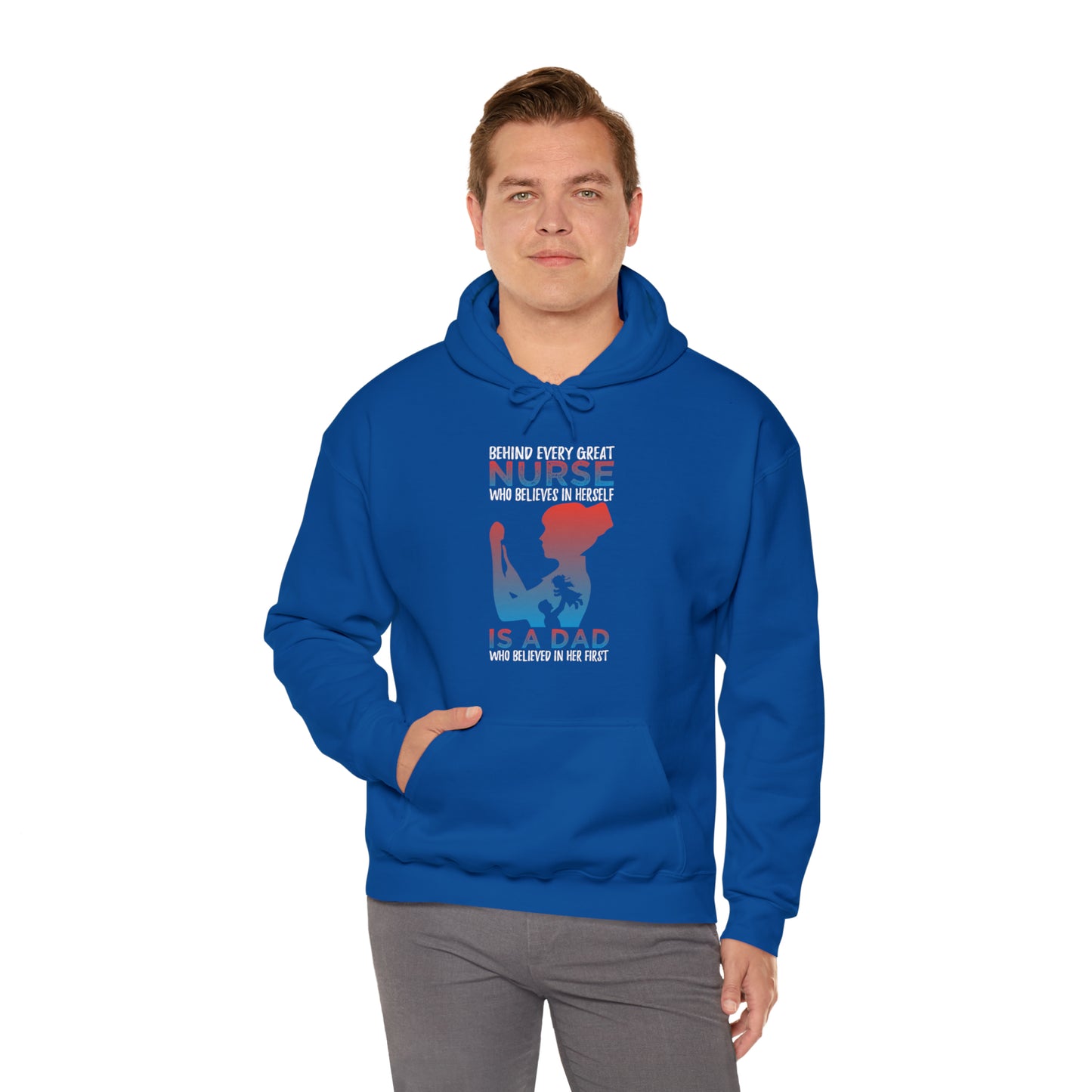 Dad believes in a daughter nurse Hoodie