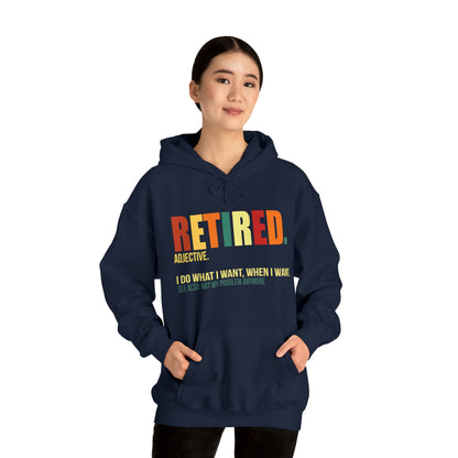 Retired Funny Hoodie