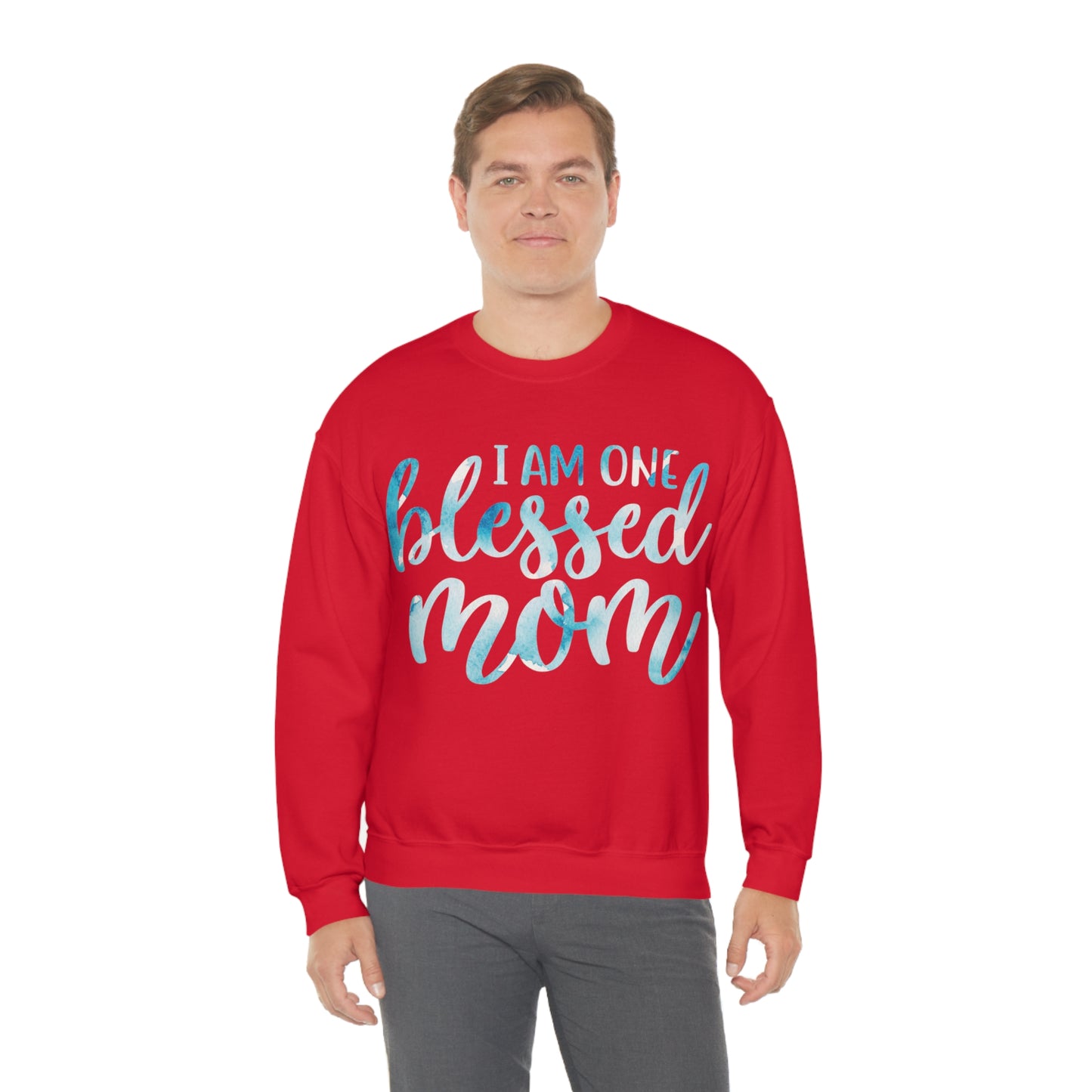 I am one blessed mom Crewneck Sweatshirt