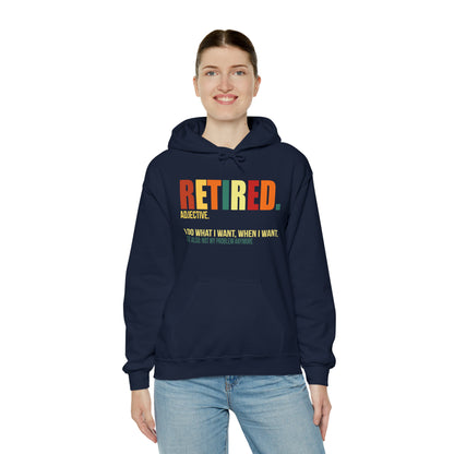 Retired Funny Hoodie