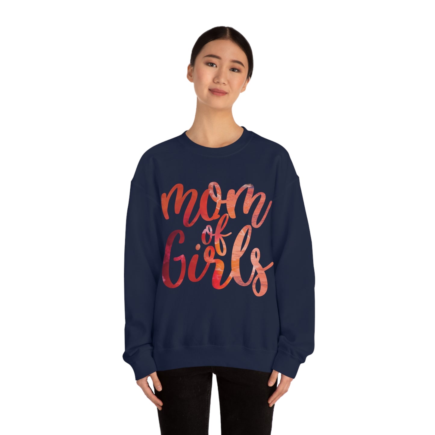 mom of girls Crewneck Sweatshirt