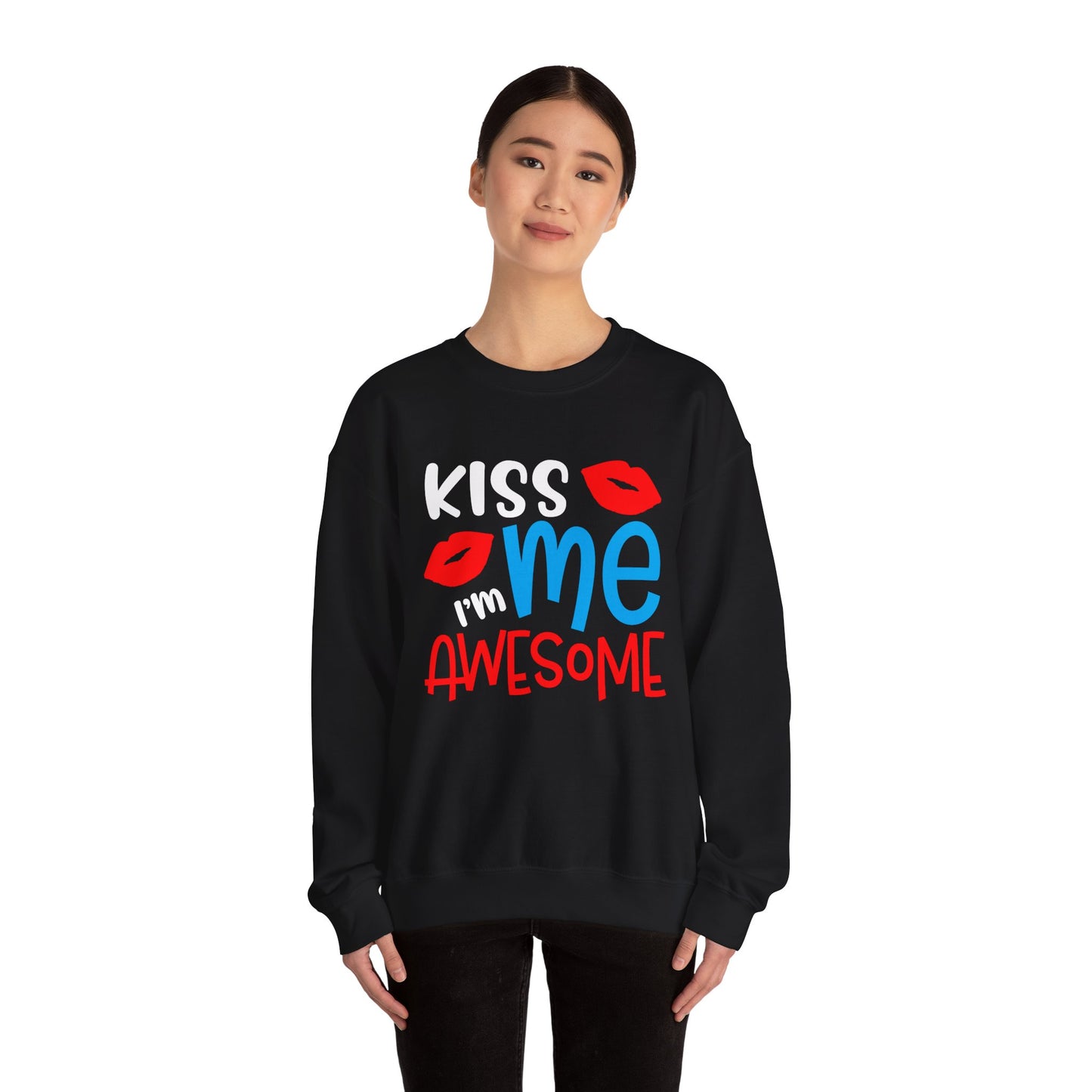 Kiss Me I'm Awesome Crewneck Sweatshirt