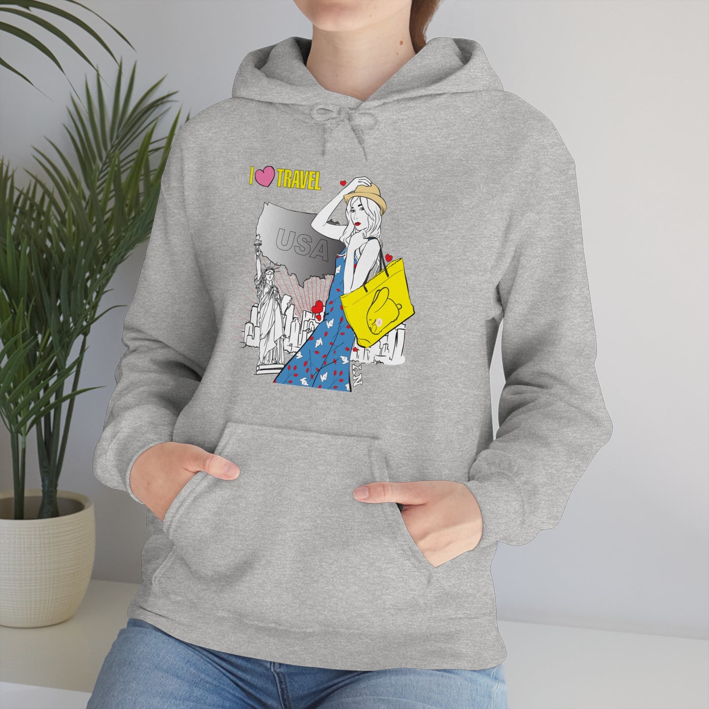 I love to travel _1 Hoodie