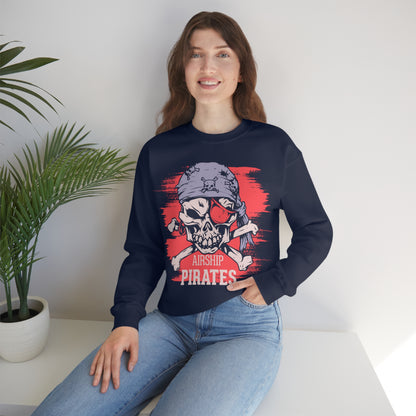 Airship Skull Pirate Crewneck Sweatshirt