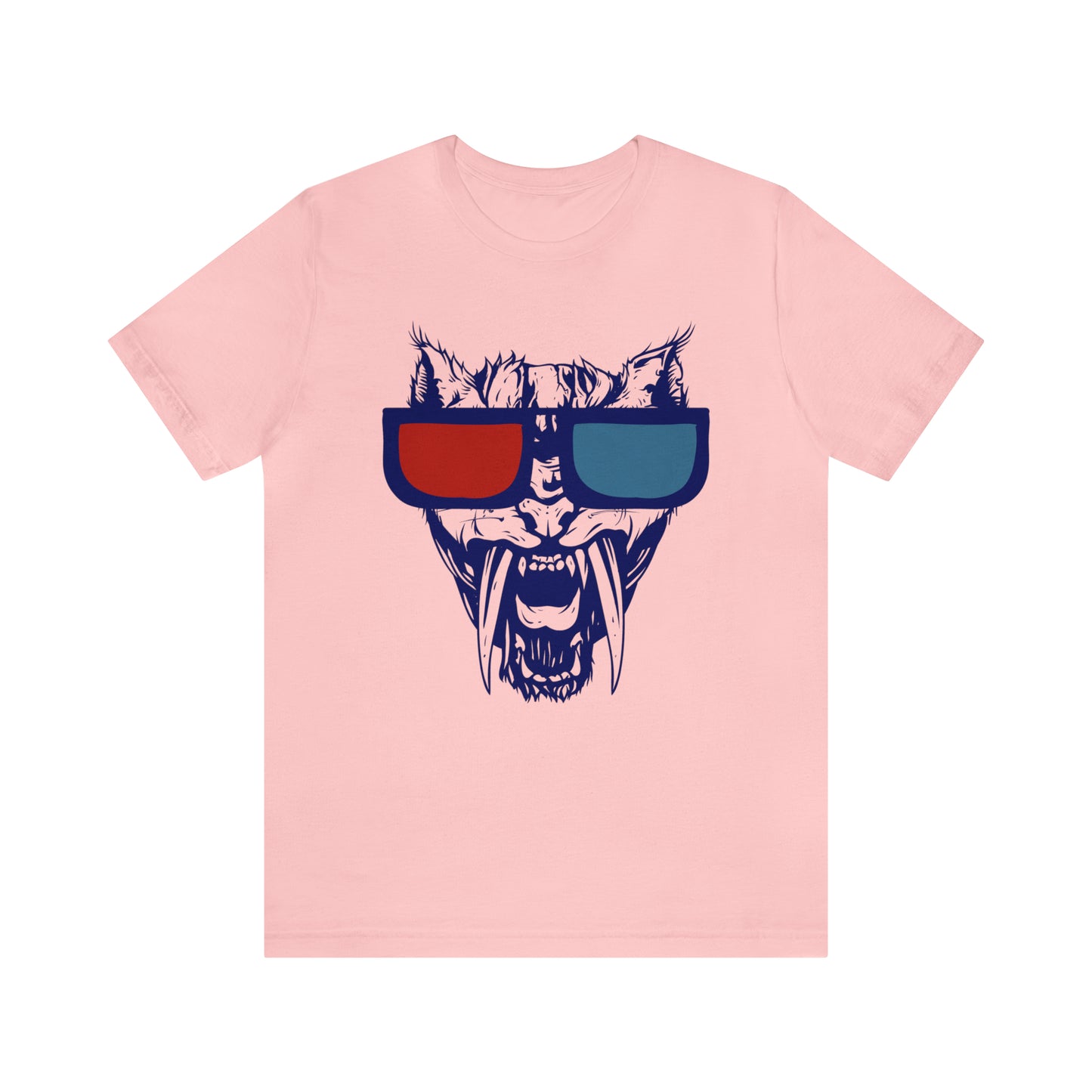 3D Glasses Tiger T-Shirt