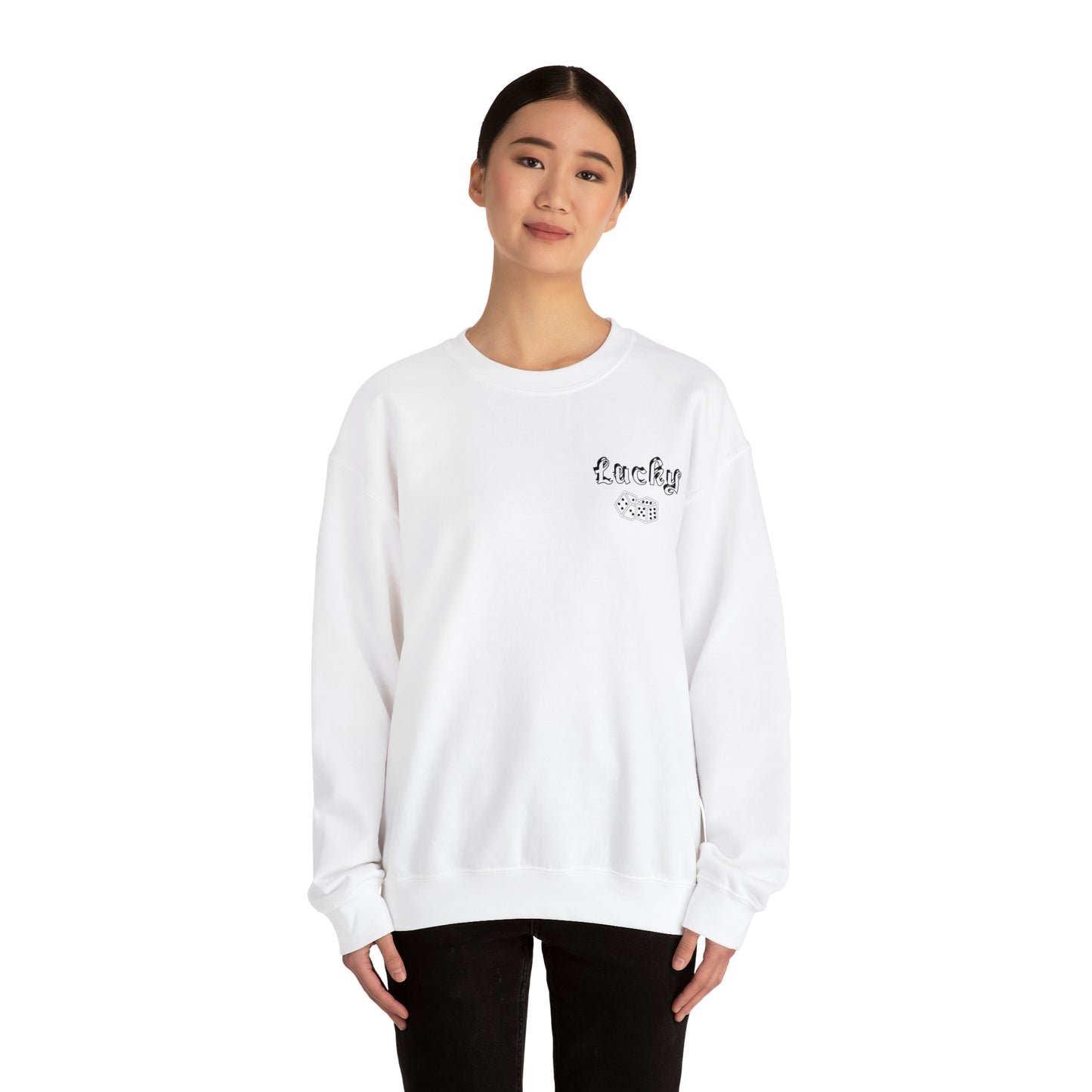 Lucky Front and back Crewneck Sweatshirt