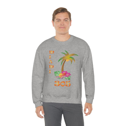 Miami Palm Tree Crewneck Sweatshirt