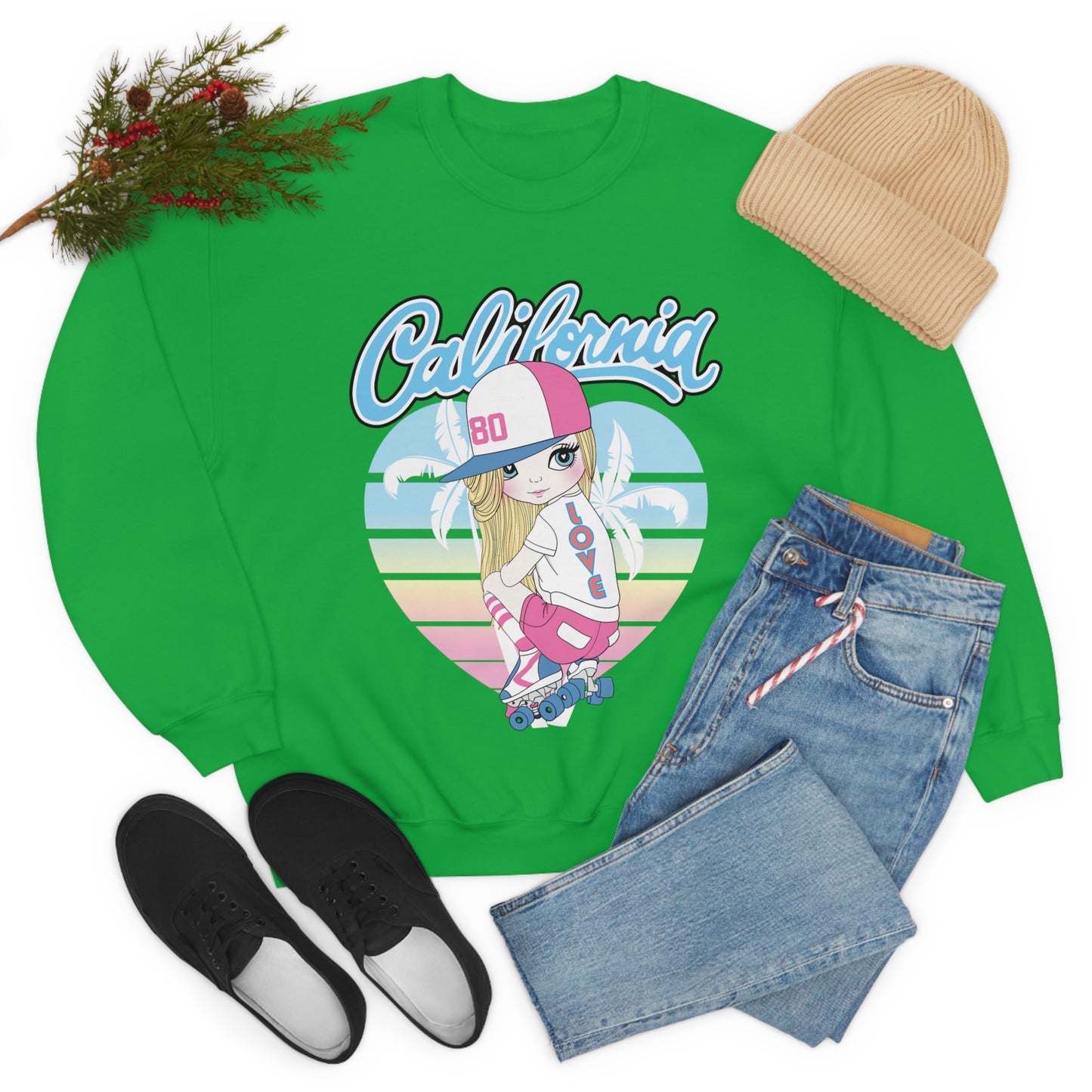 Love for California Crewneck Sweatshirt