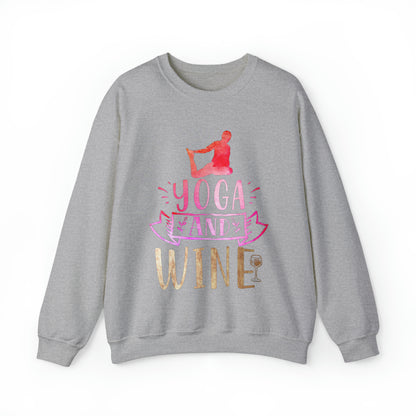 Yoga And Wine Crewneck Sweatshirt