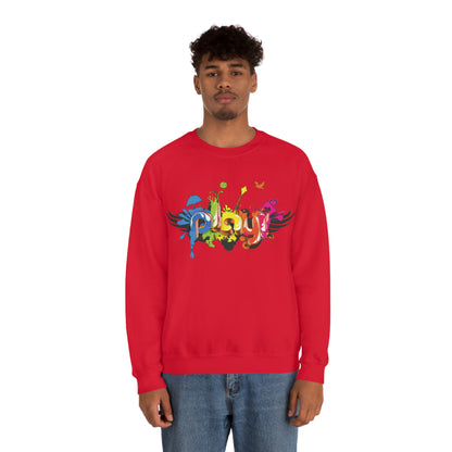 Play colorful graffiti Crewneck Sweatshirt