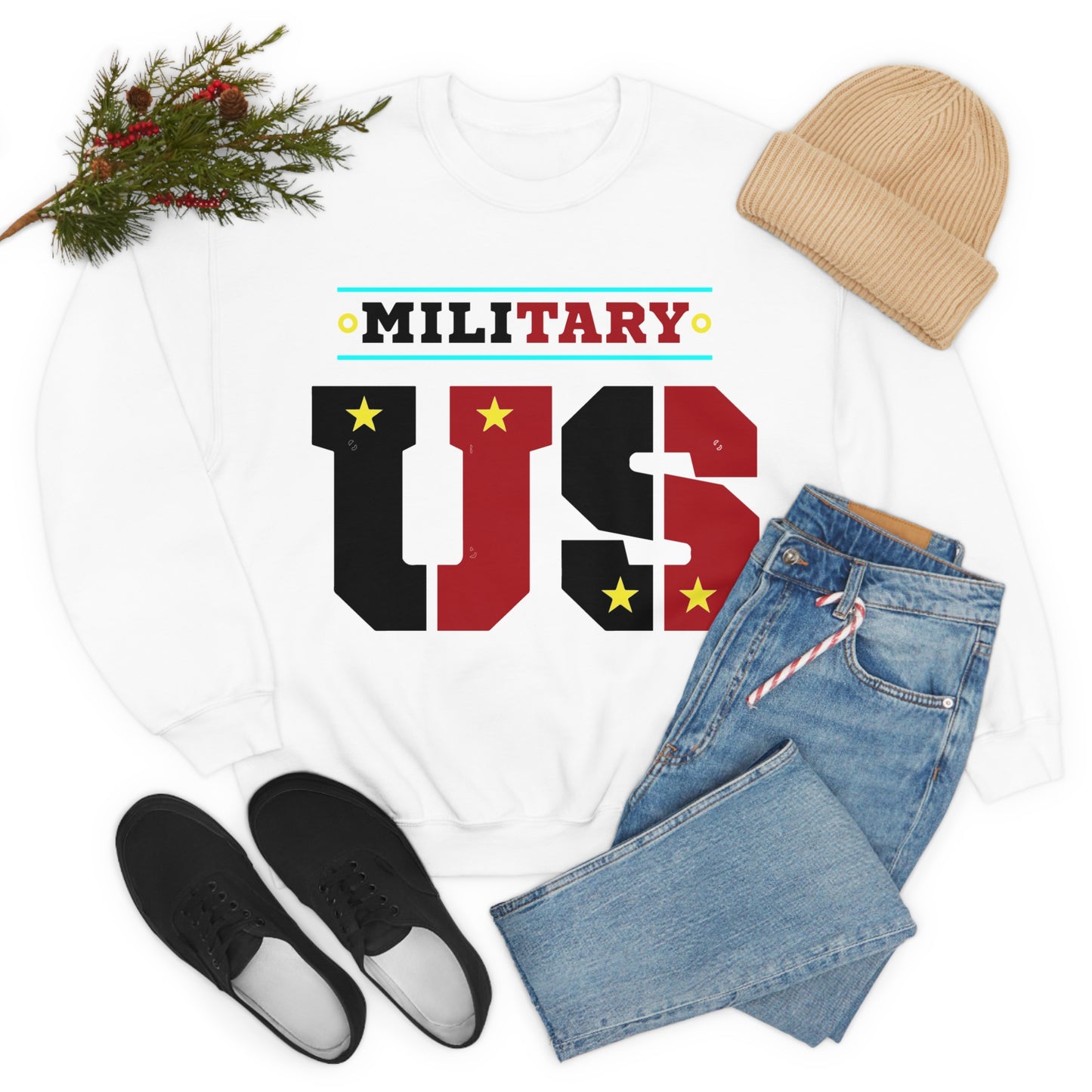 United States Military Crewneck Sweatshirt