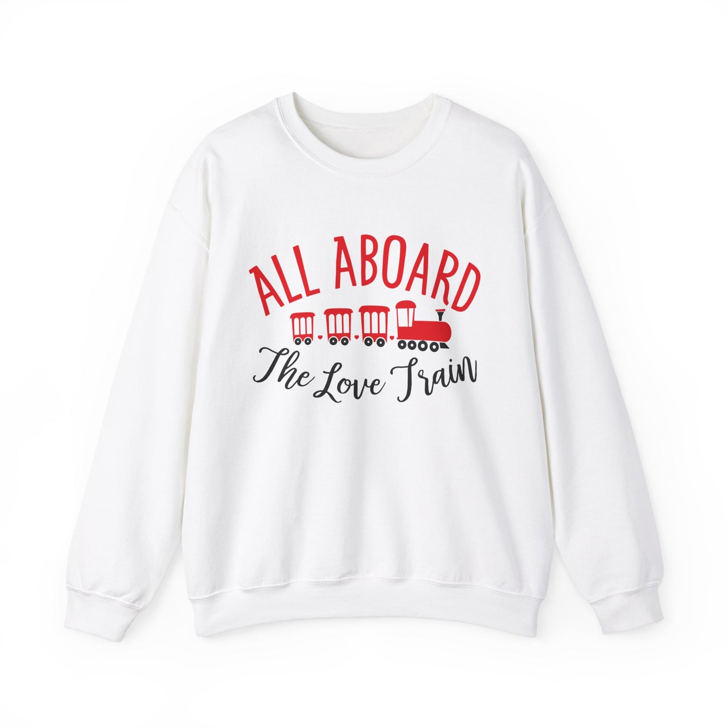 All-Aboard-The-Love-Train Crewneck Sweatshirt