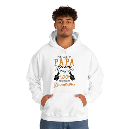 Papa Way Too Cool to Be Called Grandfather Hoodie