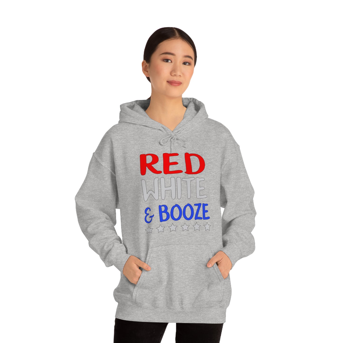 Red  White Booze Hoodie