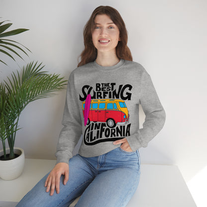 Best Surfing in California Crewneck Sweatshirt