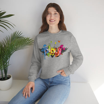 Play colorful graffiti Crewneck Sweatshirt