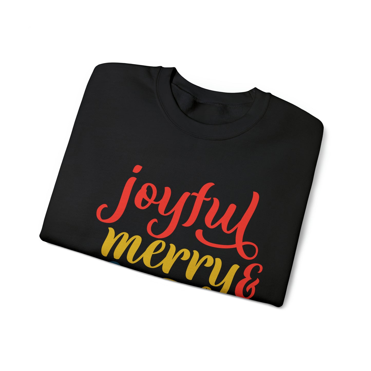 Joyful-Merry-blessed Christmas Crewneck Sweatshirt