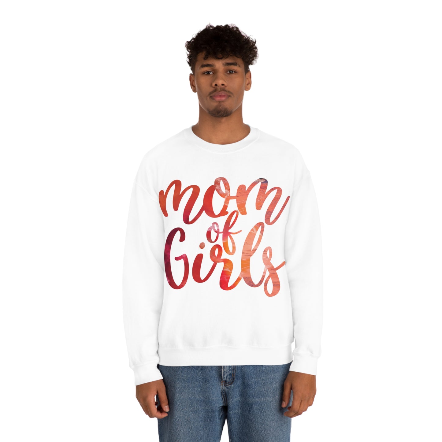 mom of girls Crewneck Sweatshirt